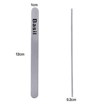 HERB BROS Stainless Aluminum Herb Markers Set of 10