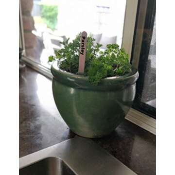 HERB BROS Stainless Aluminum Herb Markers Set of 10