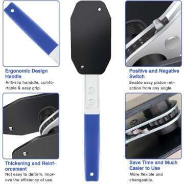 Brake Tools - 360° Ratcheting Caliper Compression Tool with Hooks