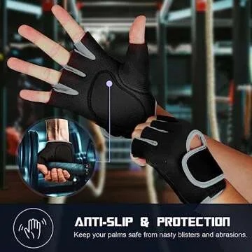 Flammi Women's Exercise Gloves for Fitness & Gym Workouts