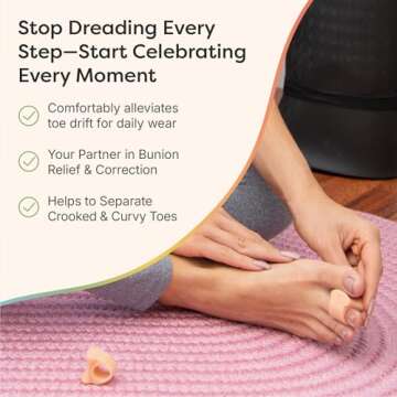 ZenToes Gel Toe Separators for Bunion Relief and Comfort