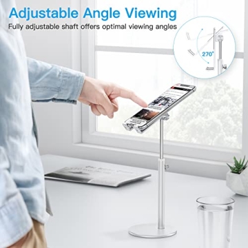 OMOTON Adjustable Aluminum Phone Holder for Desk 4-11"