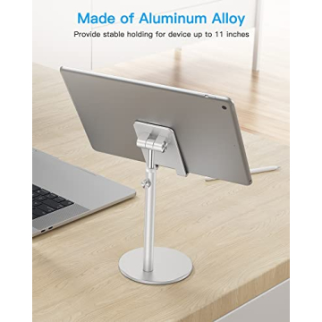 OMOTON Adjustable Aluminum Phone Holder for Desk 4-11"
