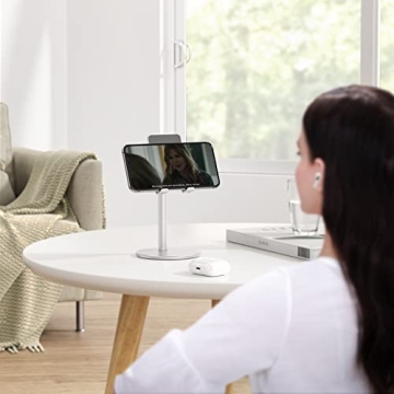 OMOTON Adjustable Aluminum Phone Holder for Desk 4-11"