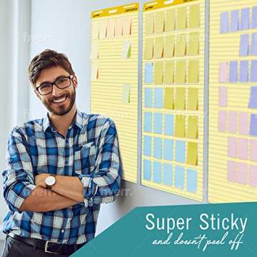 Flip Chart Easel Pad with Lines, 25" x 30" Chart Paper, 2 Pk 30 Ct. Poster Paper, Teaching Supplies, Classroom Essentials, Classroom Must Haves Easel Paper | 4 Ct. Poster Markers, Flip Chart Markers