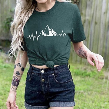 Women Mountain Adventure Graphic Tee Stylish Outdoor Wear