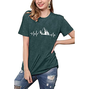 Women Mountain Adventure Graphic Tee Stylish Outdoor Wear