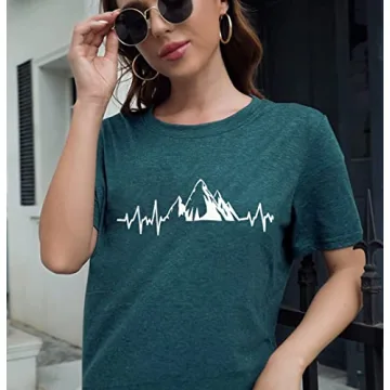 Women Mountain Adventure Graphic Tee Stylish Outdoor Wear