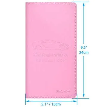 Wisdompro Car Document Holder - Stylish PU Leather Organizer