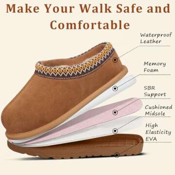 Cozy Women’s Platform Mini Boots – Stylish & Non-Slip Slippers