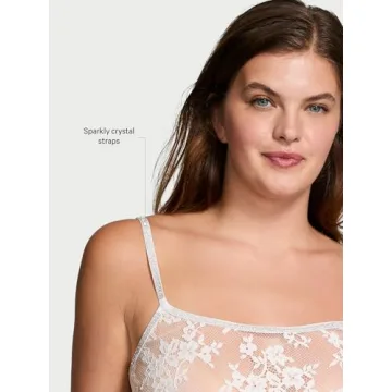 Twinkle Strap Lace Bralette & Shorts Set for Women