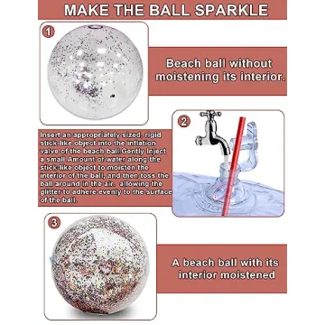Stunning 5 Pack Sequins Beach Balls for All Ages