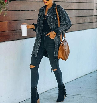 Hixiaohe Oversized Corduroy Jacket for Women