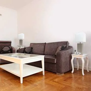 Elegant Designs LC2000-GRY-2PK Modern Leather Table Lamps