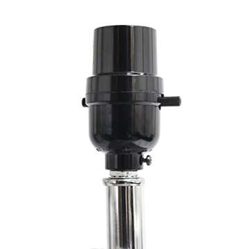 Elegant Designs LC2000-GRY-2PK Modern Leather Table Lamps