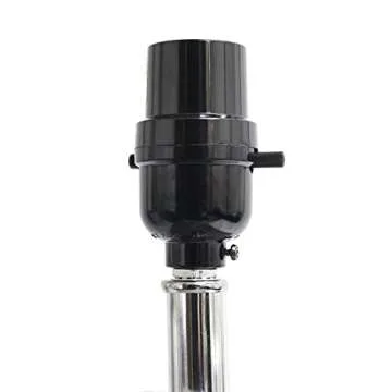 Elegant Designs LC2000-GRY-2PK Modern Leather Table Lamps