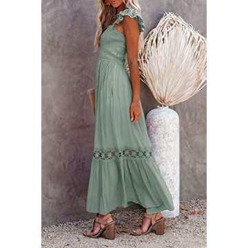 Ferlema Women's Plus Size Maxi Dress - Elegant Summer Wear