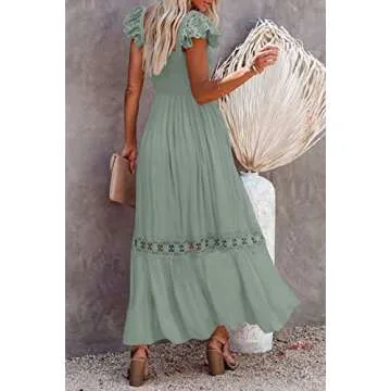 Ferlema Women's Plus Size Maxi Dress - Elegant Summer Wear