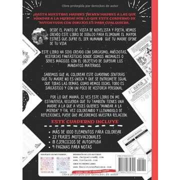 Libro De Autoayuda Para Colorear Antes De Mandar A La Mierda A Mamá: Un Divertido Libro De Regalo Para Colorear sobre Hijos Sarcásticos Que Desean ... para Adultos y Niños) (Spanish Edition)