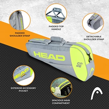HEAD Core 3R Pro Tennis Bag - Durable & Spacious