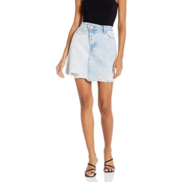 BLANKNYC Women's Overflap Fly Denim Skirt – Chic and Versatile Style