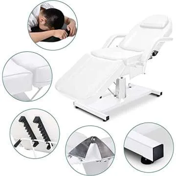 Icoget Tattoo Chair - 360 Swivel Aesthetic Bed for Estheticians