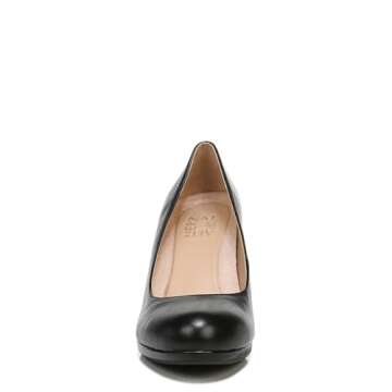 Naturalizer Women’s Michelle Pump in Black Leather - Perfect Comfort and Elegance