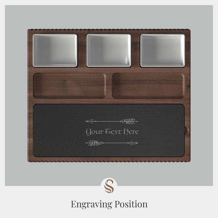 Shanik Cheese Board Set with Slate Blade & Cutlery