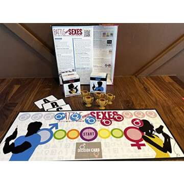 Battle of the Sexes Adult Board Game - Funny Card Games for Adults - Trivia Game Pitting the Men Against the Women - Great for Parties and Couples' Night - 2 or More Players - Ages 16 and Up