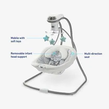 Graco® Simple Sway™ LX Swing with Multi-Direction Seat, Kendall