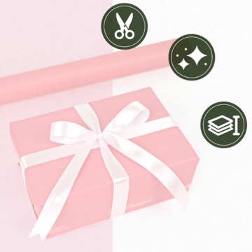 Shindel Pink Wrapping Paper Roll for Gift Wrapping