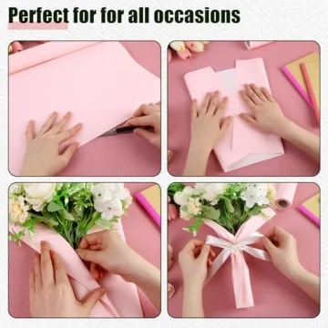 Shindel Pink Wrapping Paper Roll for Gift Wrapping