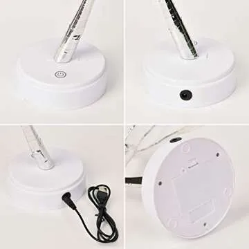 PESGUO 20" 108LED White Firefly Bonsai Tree Lights Artificial Tree USB/Battery-Powered Touch Switch White Warm Lights Tree Lamp for Friends Christmas Wedding Party Decorations