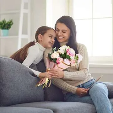 Pajean 320 Sheets Valentine Day Waterproof Bouquet Wrapping Paper Gold Edge Flower Wrapping Paper Assorted Flower Korean Wrap Florist Paper for Bouquets Packaging DIY Crafts Supplies(Fresh Color)