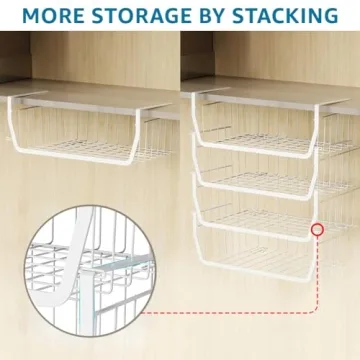 Comfecto Under Shelf Baskets for Stylish Space Saving