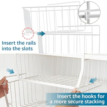 Comfecto Under Shelf Baskets for Stylish Space Saving