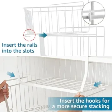 Comfecto Under Shelf Baskets for Stylish Space Saving