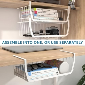 Comfecto Under Shelf Baskets for Stylish Space Saving