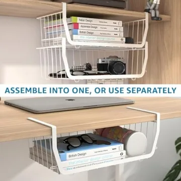 Comfecto Under Shelf Baskets for Stylish Space Saving