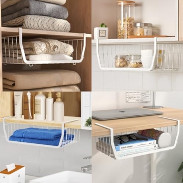 Comfecto Under Shelf Baskets for Stylish Space Saving
