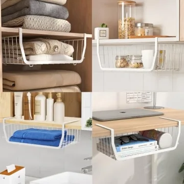 Comfecto Under Shelf Baskets for Stylish Space Saving