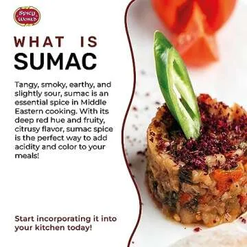 Spicy World Sumac Spice Powder 7 Ounce - Pure Flavor