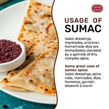 Spicy World Sumac Spice Powder 7 Ounce - Pure Flavor