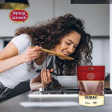 Spicy World Sumac Spice Powder 7 Ounce - Pure Flavor