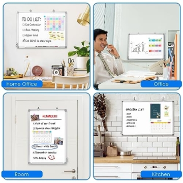 TRIPOLLO 24x18 Magnetic White Board for Home Office