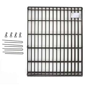 MidWest Homes for Pets Dog Exercise Pen & Playpen, 24"W x 36"H, With Door, Black