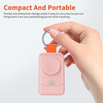 Portable Wireless Charger for Apple Watch,HUOTO iWatch Charger 1400mAh Smart Keychain Power Bank,Portable Magnetic iWatch Charger for Apple Watch Series 9/8/7/6/SE/5/4/3/2/1/UItra/UItra 2
