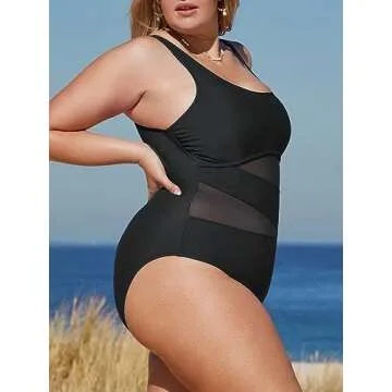 CUPSHE Plus Size One Piece Swimsuit - Chic & Supportive