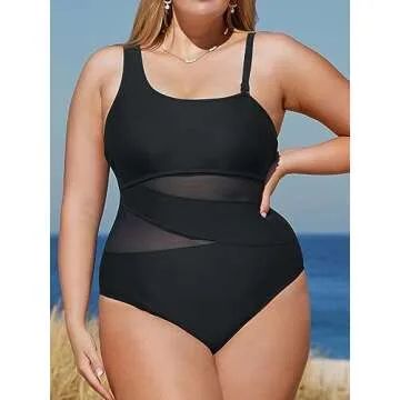 CUPSHE Plus Size One Piece Swimsuit - Chic & Supportive