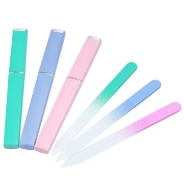 Diodiva Glass Nail Files 3 Pack - Reusable & Stylish Nail Care